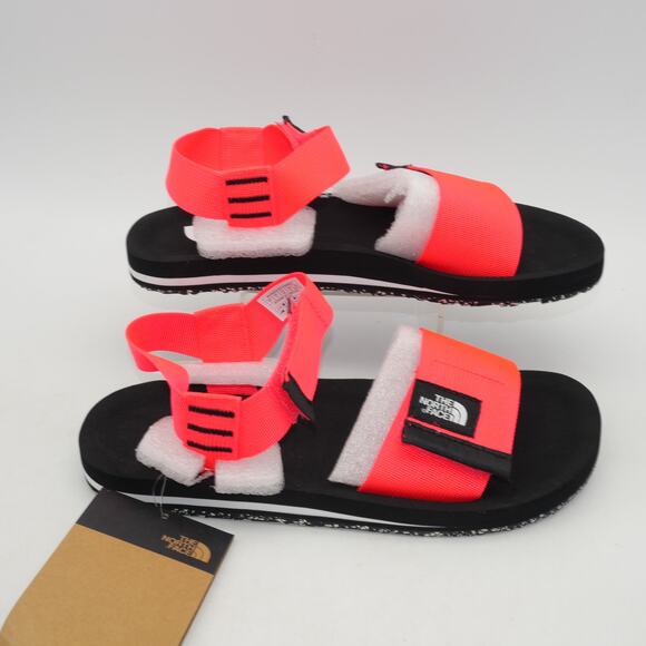 NEW The North Face Skeena Sandals Women's 7 Adjustable Coral Pink Black - Picture 6 of 9